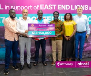 Afrimoney support East End Lions fc with NLe 150,000 for CAF campaign